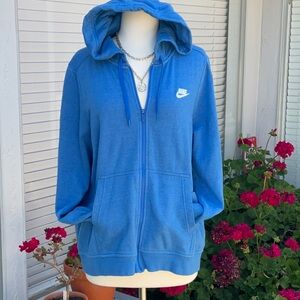 Nike super soft and comfy hooded fill zip